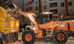 İpekyolu Belediyesi karla mücadele için gece-gündüz mesai yapıyor!