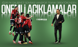 Iğdır FK galibiyeti sonrası Vanspor Teknik Direktöründen önemli açıklamalar