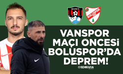 Vanspor maçı öncesi Boluspor’da deprem!