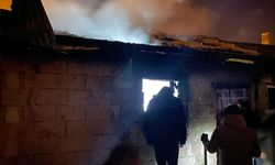 Çaldıran'da odunluk yangını