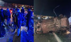 Van'da otomobil takla attı: Yaralılar var