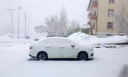 Kış geri döndü, Van'da ulaşım felç oldu!