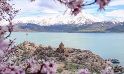 Bahar hiç bu kadar Van’a yakışmamıştı: İşte Akdamar Adası’ndan eşsiz görüntüler