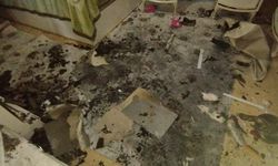 Van'da bir evde çıkan yangın evi kulanılamaz hale getirdi!