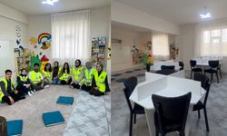 Ahbap gönüllüleri Van’da kütüphane kurdu!