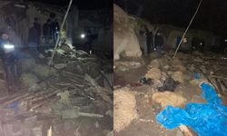 Van'da ahır çöktü: 56 küçükbaş hayvan telef oldu