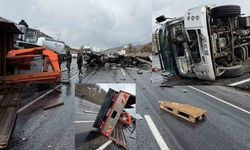Van-Bitlis karayolunda korkunç kaza: Tır ile kamyon çarpıştı, 1’i ağır 3 kişi yaralandı!