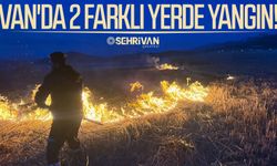 Van’da 2 farklı yerde yangın meydana geldi!