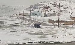 Yaza girmeyi bekleyen Van’a lapa lapa kar yağdı!