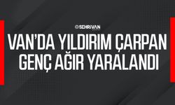 Van’da yıldırım çarpan genç ağır yaralandı