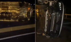 Van’da kontrolden çıkan otomobil takla attı: 1 ölü, 5 yaralı