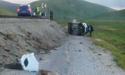 Van'da kontrolden çıkan otomobil şarampole yuvarlandı: 1 kişi yaralı!