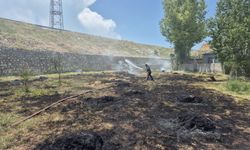 Van’da bahçe yangını!