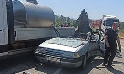 Kontrolden çıkan otomobil kamyonete çarptı: 2'si ağır 4 kişi yaralandı!