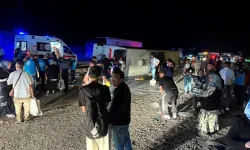 Kontrolden çıkan yolcu otobüsü şarampole devrildi: 40 kişi yaralandı!