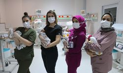 Van'da prematüre doğan dördüz bebekler yaşam mücadelesini kazandı
