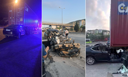 Otomobil tırın altına girdi: Kağıt gibi ezilen araçta baba ile oğlu hayatını kaybetti!