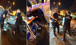 Van’da kontrolden çıkan otomobil takla attı: 1’i ağır 4 kişi yaralandı!