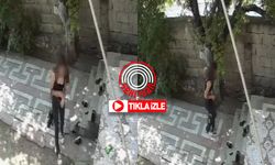 Van’da gündüz vakti bahçeye giren kadın hırsız telefonu çaldı!