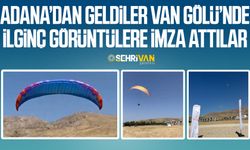 Adana’dan geldiler Van Gölü’nde ilginç görüntülere imza attılar