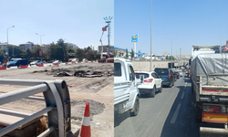Van’ın en işlek kavşağı trafiğe kapatıldı!