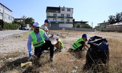 Van’da belediye başkanı vatandaşlarla birlikte çöp topladı