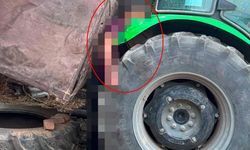 Orman işçisi traktör ile römorkun arasında sıkışarak feci şekilce can verdi!