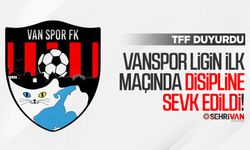 Vanspor ligin ilk maçında disipline sevk edildi!