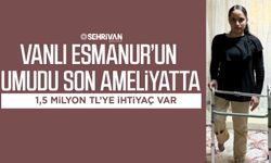 Vanlı Esmanur’un umudu son ameliyatta: 1,5 milyon TL’ye ihtiyaç var