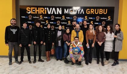 Van YYÜ Radyo-TV bölümü öğrencilerinden Şehrivan’a ziyaret