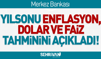 Merkez Bankası yılsonu enflasyon, dolar ve faiz tahminini değiştirdi!