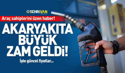Akaryakıta çifte zam: Benzin ve motorinde yeni fiyatlar belli oldu!