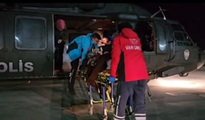 Kalp krizi geçiren hasta için Sikorsky helikopter havalandı!