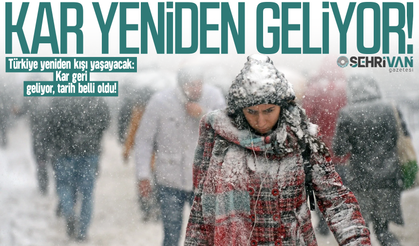 Meteoroloji tarih verdi: Kış geri dönüyor!