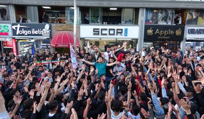 Vanspor taraftarı galibiyetle coşkuyla kutladı!