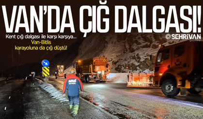 Van’da çığ dalgası: Van-Bitlis karayoluna da çığ düştü!