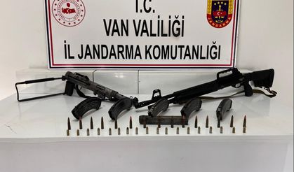 Van’da silah ve çok sayıda mühimmat ele geçirildi