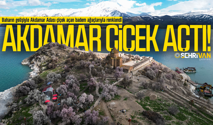 Bahar hiç bu kadar Van’a yakışmamıştı: İşte Akdamar Adası’ndan eşsiz görüntüler