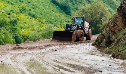 Hakkari’de mezra yolu ulaşıma kapandı!
