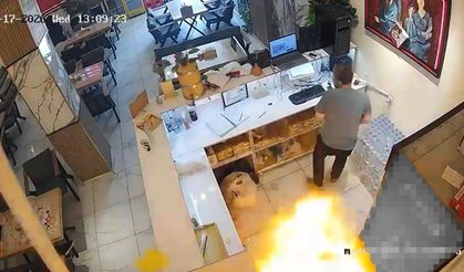 Yüksekova’da kafede korkutan olay: Mutfak tüpü patladı!