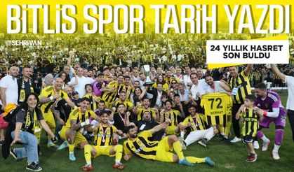 Bitlis Sporda tarih yazdı: 24 yıllık hasret son buldu
