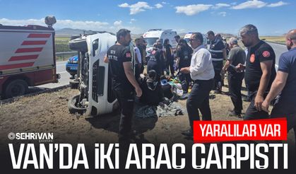 Van’da iki araç çarpıştı: 8 kişi yaralandı!