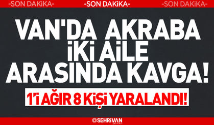 Van'da iki aile arasında bıçaklı kavga: Çok sayıda kişi yaralandı!