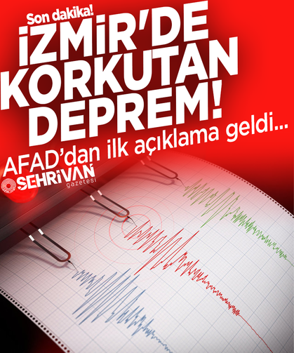 Son dakika! İzmir'de korkutan deprem!