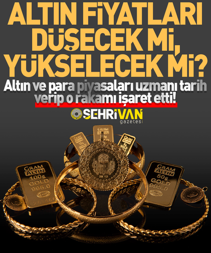 Uzman isim altın fiyatlarında düşüş için tarih ve rakam verdi!