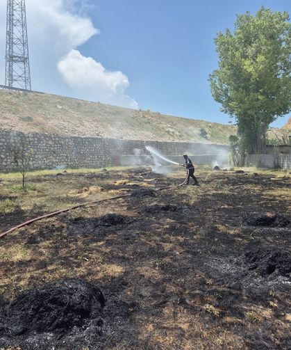 Van’da bahçe yangını!