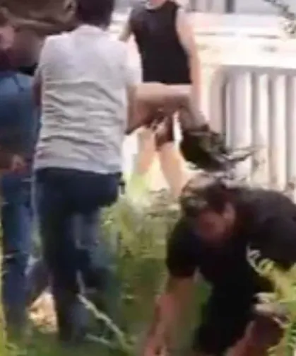 Su kanalında boğulma tehlikesi geçiren çocuğu gençlerin çığlıkları kurtardı