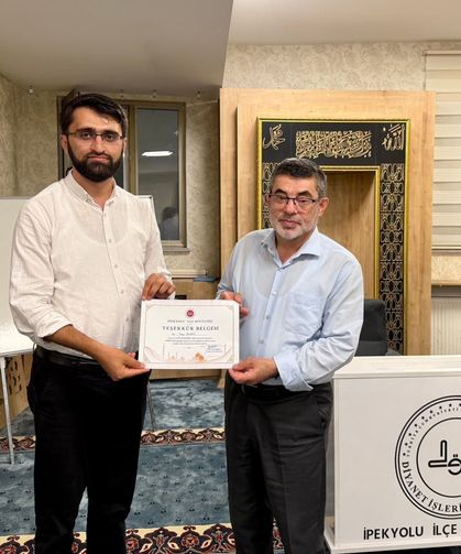 Van’da ÇEDES ve gençlik faaliyetlerine katkı sunan personellere başarı belgesi!
