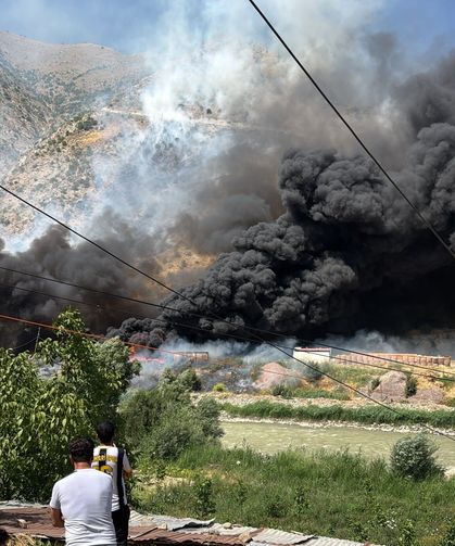 Hakkari’de yangın meydana geldi!