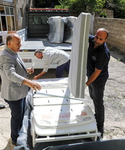 Van Büyükşehir’den yatağa bağımlı hastalara yatak desteği!
